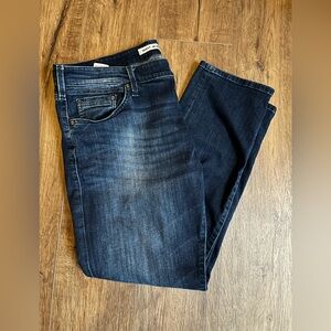 Mavi Jeans Marcus Mens Sz 38x30 Slim‎ Straight Leg Dark Wash Cotton Blend Denim